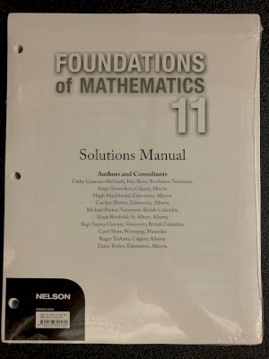 Foundations of Mathematics 11 WNCP Sol M by Solutions Manual