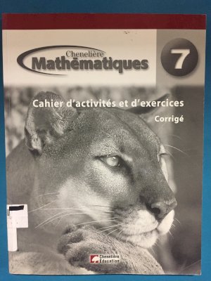 Mathematiques 7e Annee Cahier Corrige(Ak by Workbook Answer Key