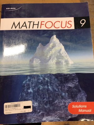 Math Focus 9 Solutions Manual by Small, Hope Et Al