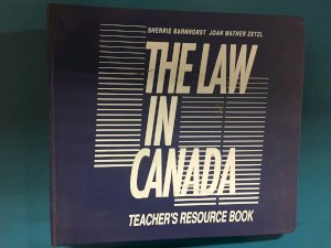 Law in Canada TRB by Barnhorst