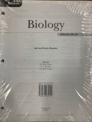 Nelson Biology Alberta Ed 20/30 Lab&stma by Lab & Study Masters