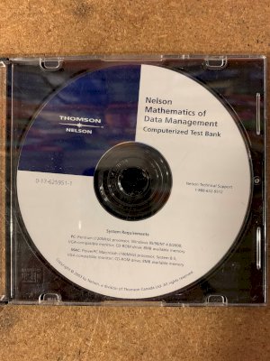 Nelson Mathematics of Data Management TB by Computerized Test Bank