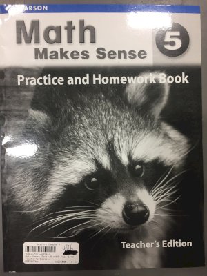 Math Makes Sense 5 WNCP Prac & HW Te by Workbook Teacher's Ed