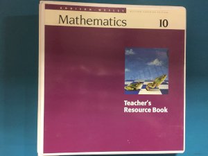 Aw Math 10 Wce Teachers Resource by Teacher's Edition