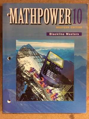 Math Power 10 Wce Blackline Masters by Donald Joseph Curran