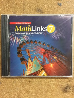 Mathlinks 7 Solutions CD Rom by Epp/Macfadyen