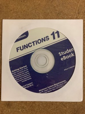 Nelson Functions 11 Student Ebook CD-Rom by Student Ebook