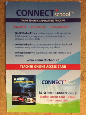 BC Science 8 Connections: 5yr Teach Ac by 5 Year Subscription