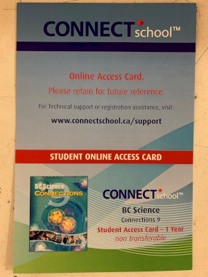 BC Science 9 Connections 1 Yr Access C by 1 Year Etext