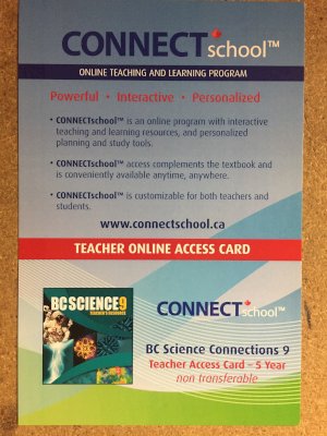 BC Science 9 Connections: Teacher 5yr Ac by 5-Year Teacher Access