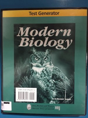 Modern Biology Test Generator by Holt