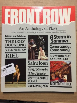 Front Row an Anthology of Plays by Macneill, James a