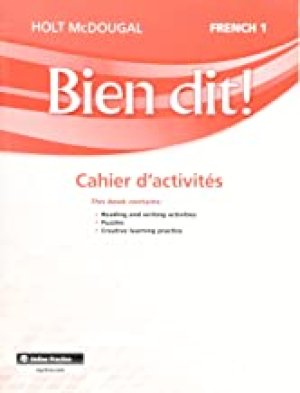 Bien Dit 1 Cahier D'activites by Cahier