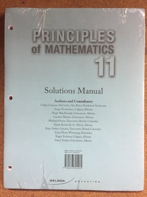 Principles of Math 11 Solutions Manual by Solution Manual