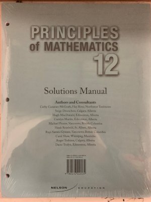 Principles of Math 12 Solutions Manual by Solutions Manual