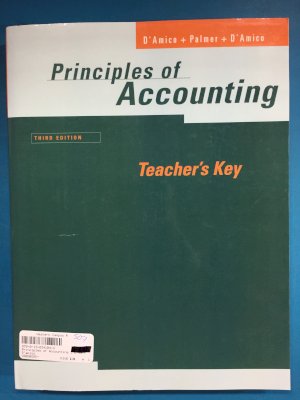 Principles of Accounting 3/E SG/Papersak by Workbook Answer Key