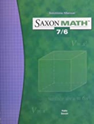 Saxon Math 7/6 Solutions Manual by Hake, Stephen