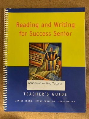 Reading and Writing for Success SeniorTG by Teacher's Guide