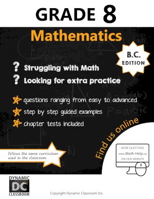 BC Grade 8 Mathematics Easy Math Guides by Taylor/Kokoskin