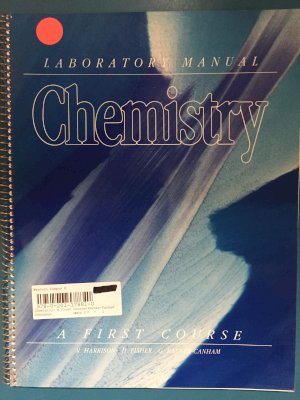 Chemistry: A First Course Lab Manual by Rayner-Canham