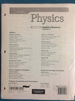 Pearson Physics TG (Level 20) Print Only by Teacher's Resource