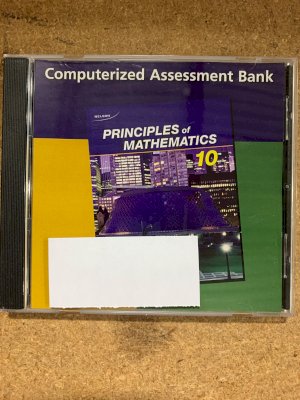 Nelson Principles of Mathematics 10 Cab by Computerized Assesment Bk