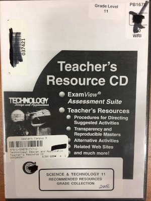 Technology: Design and Applications TR C by Teacher's Resource CD