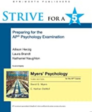 Strive for a 5 Preparing for the Ap Psyc by Myers, David G
