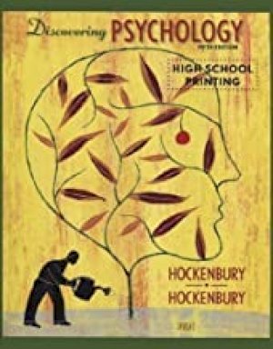 Discovering Psychology 5/E by Hockenbury, Don H