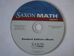 Saxon Math Course 2 Student Ebook CD by Saxon Publishers