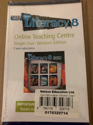 Nelson Literacy 8 Online Teaching Centre by 5 Year Subscription