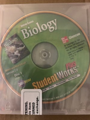 Glencoe Biology 2009 Studentworks CD-Rom by Studentworks CD