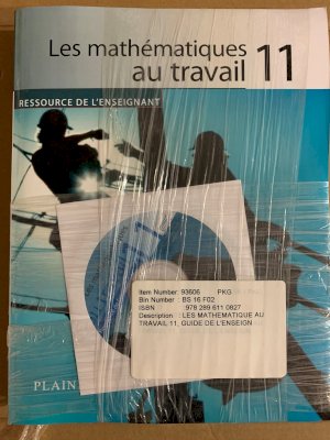 Les Mathematiques Au Travail 11 TRB + CD by Teacher's Resource + CD